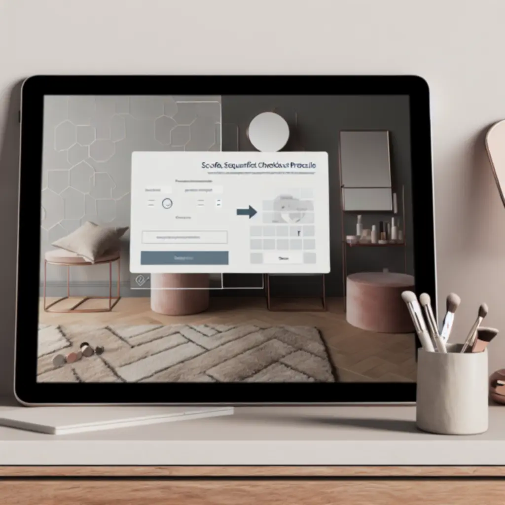 Podgląd eleganckiego, wieloetapowego procesu finalizacji zakupów