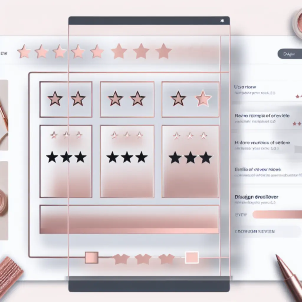 Panel filtrów z ocenami użytkowników i recenzjami w MyEcoCosmetic